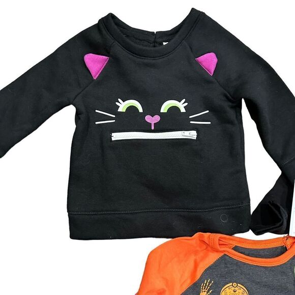 Lot Halloween Baby Clothes Size 12 Months Star Wars Sweatshirt Cat Snoopy Glow - Picture 2 of 4